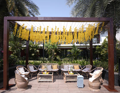 Lounge and Ceiling — Haldi decor — Planet Hollywood